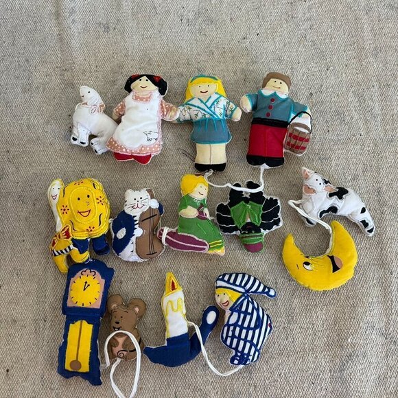 Vintage Cloth Mother Goose & Friends 14 Characters Made For Boston Museum - Picture 4 of 10